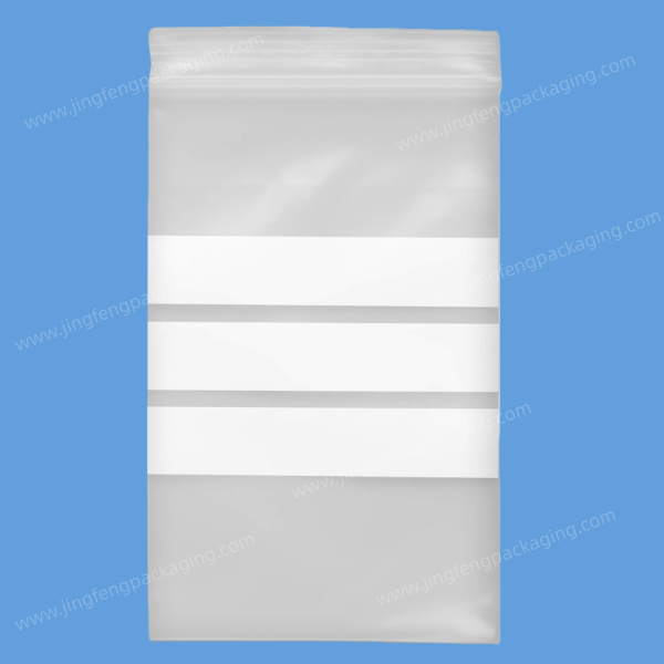 Ziplock Bag three white stripes