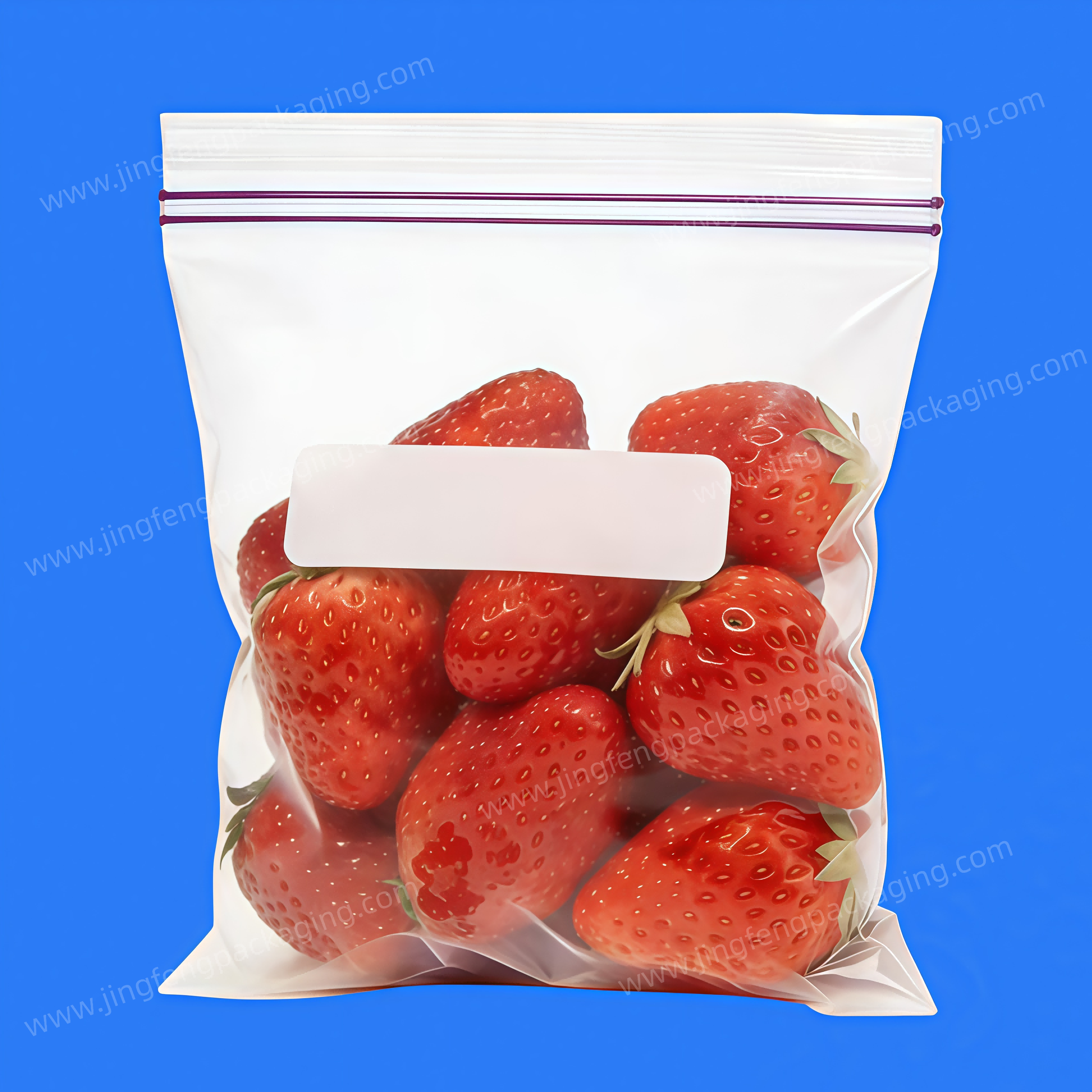 Double Zipper Bag with Color zipper