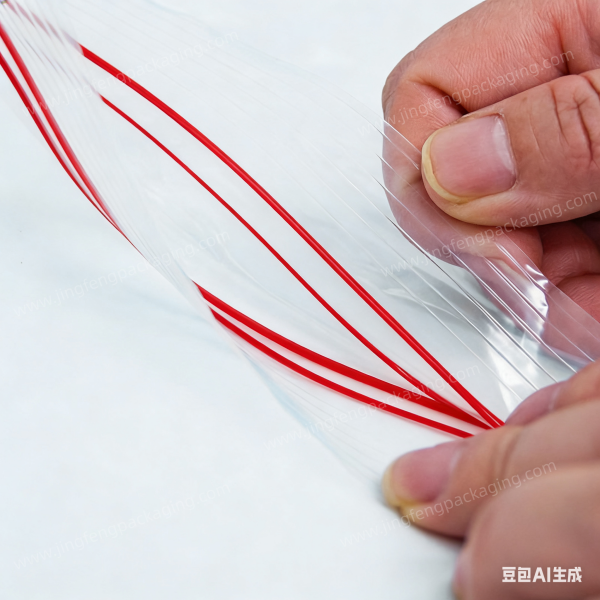 Double Zipper Bag with Color zipper